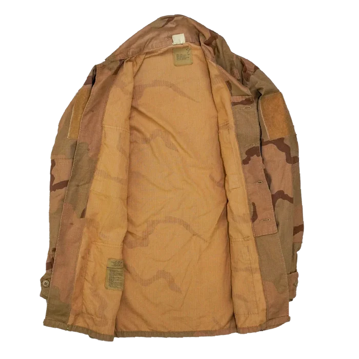 USGI 3 Colour Desert Red Dyed BDU Shirt - Small Long - Film Production Used - Field Shirts