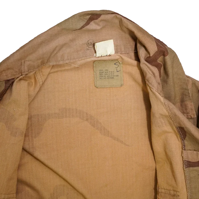 USGI 3 Colour Desert Red Dyed BDU Shirt - Small Long - Film Production Used - Field Shirts