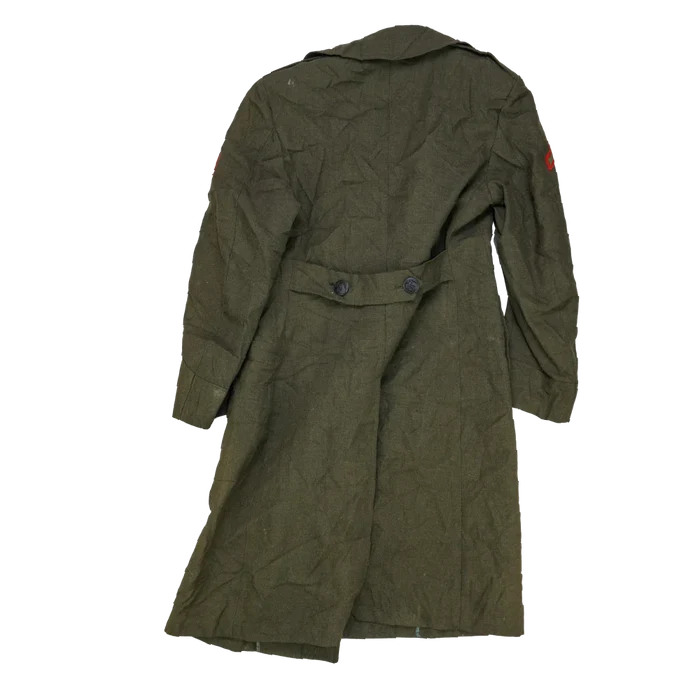 USMC Olive Wool Overcoat - 36S, Small - USMC Surplus - Great Coats