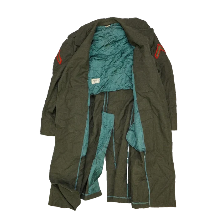 USMC Olive Wool Overcoat - 36S, Small - USMC Surplus - Great Coats
