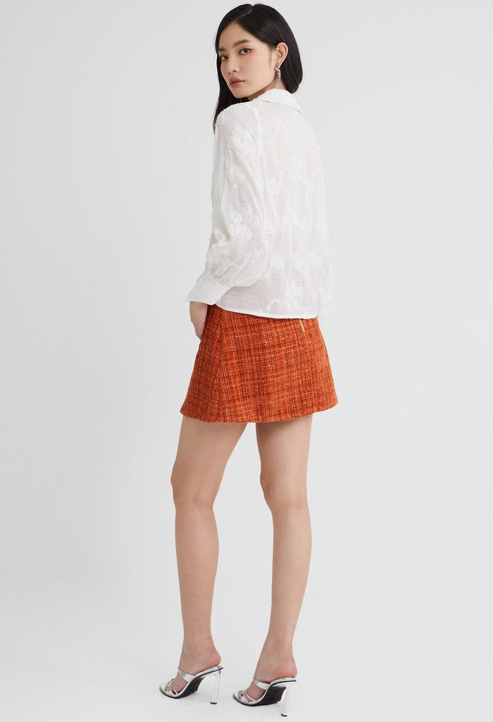 Valencia Bloom Collared Blouse