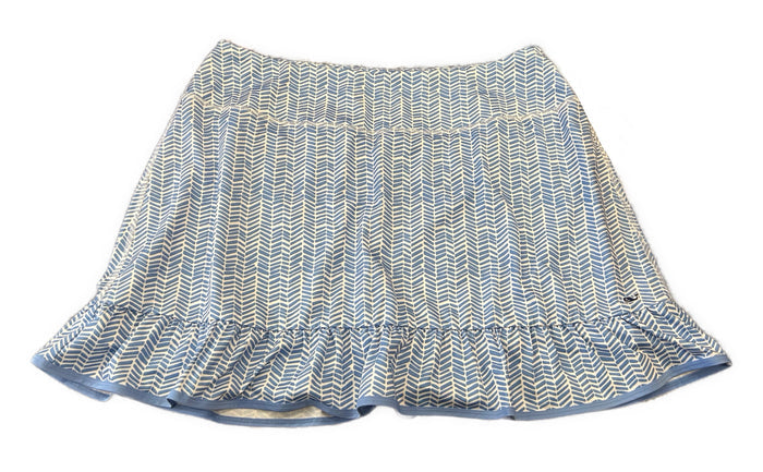 Vineyard Vines Blue & White Ruffled Performance Skort Size XL MSP$118