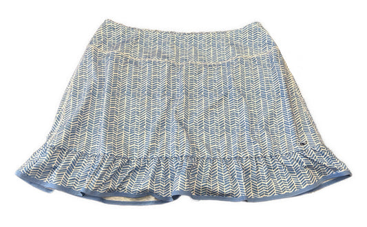 Vineyard Vines Blue & White Ruffled Performance Skort Size XL MSP$118