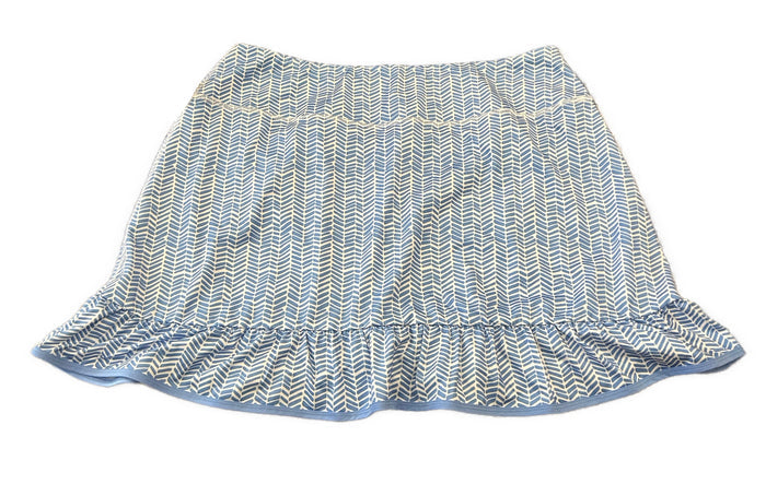 Vineyard Vines Blue & White Ruffled Performance Skort Size XL MSP$118