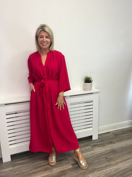 VISERO MAXI SHIRT DRESS (LOVE POTION)
