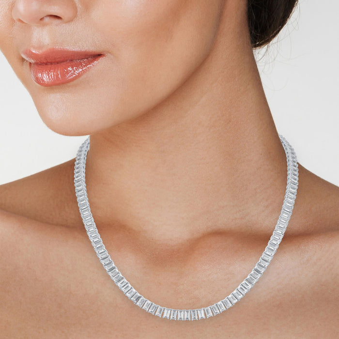 VossAgin Moissanite Tennis Necklace
