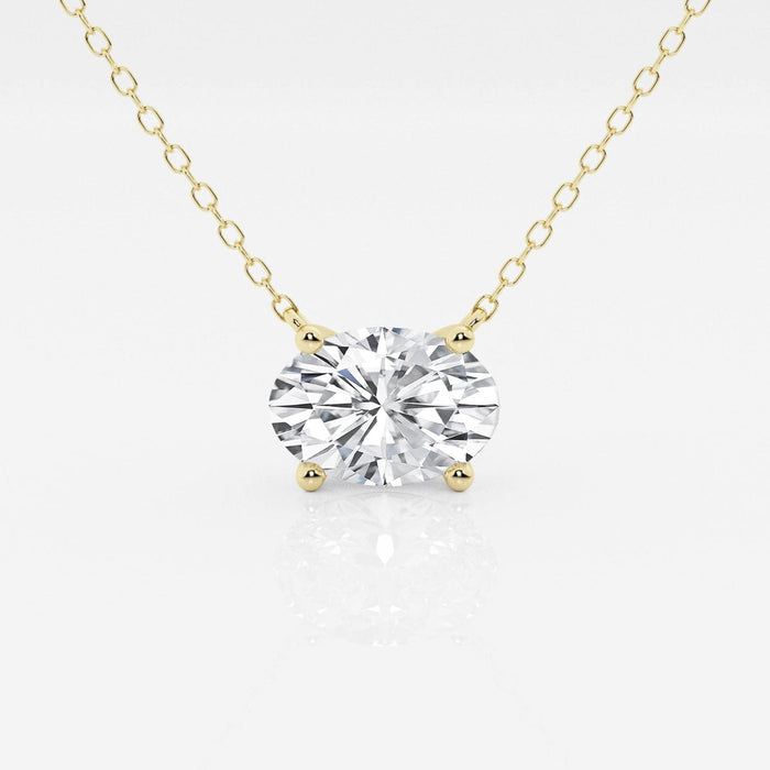 VossAgin Oval Lab Grown Diamond Pendant