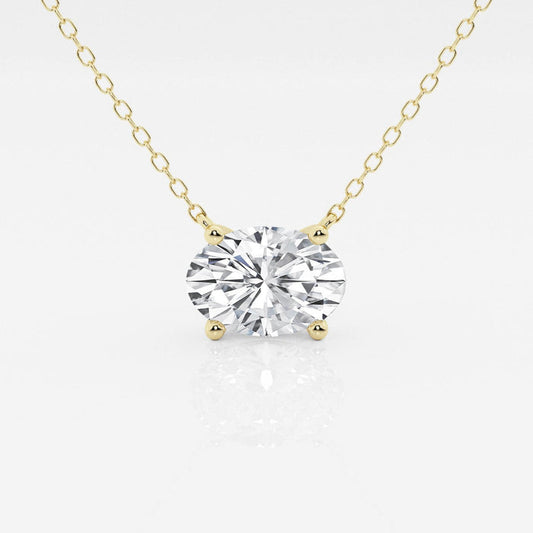 VossAgin Oval Lab Grown Diamond Pendant