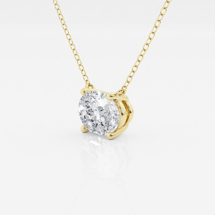 VossAgin Oval Lab Grown Diamond Pendant