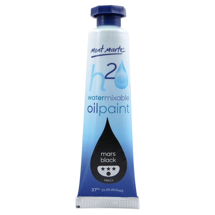 Water Mixable Oil Paint 37ml - Mars Black