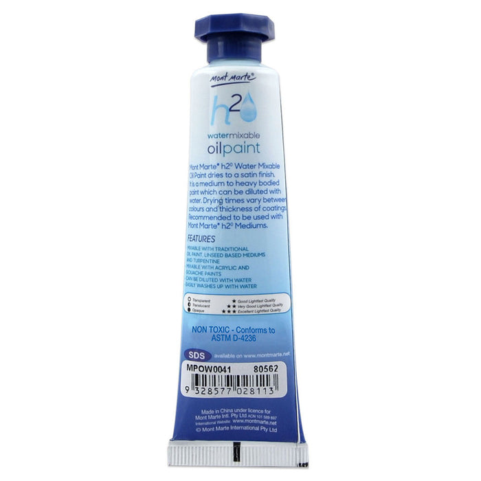 Water Mixable Oil Paint 37ml - Mars Black