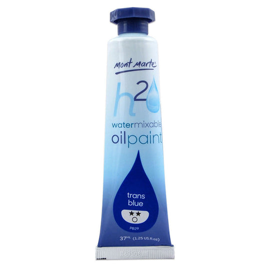 Water Mixable Oil Paint 37ml - Trans Blue