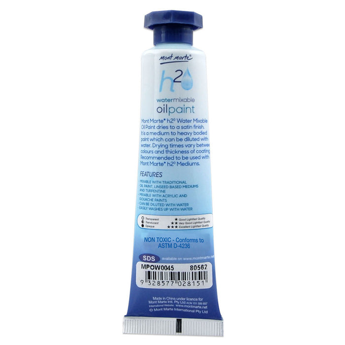 Water Mixable Oil Paint 37ml - Trans Blue