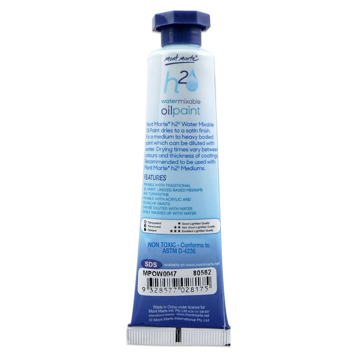 Water Mixable Oil Paint 37ml - Trans Green