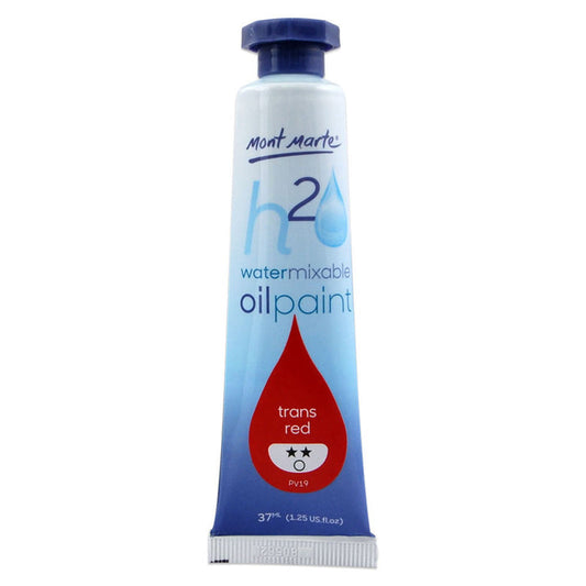 Water Mixable Oil Paint 37ml - Trans Red