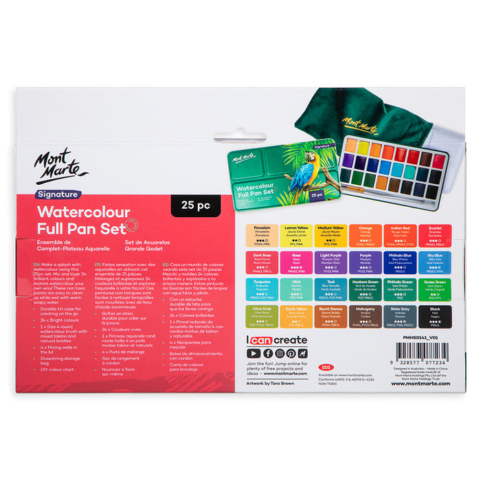 Watercolour Full Pan Set Signature 25pc