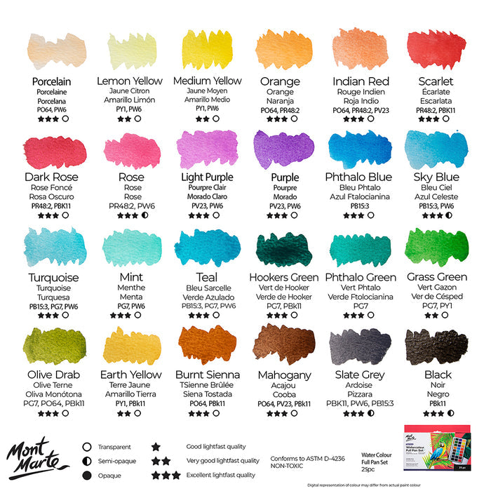 Watercolour Full Pan Set Signature 25pc