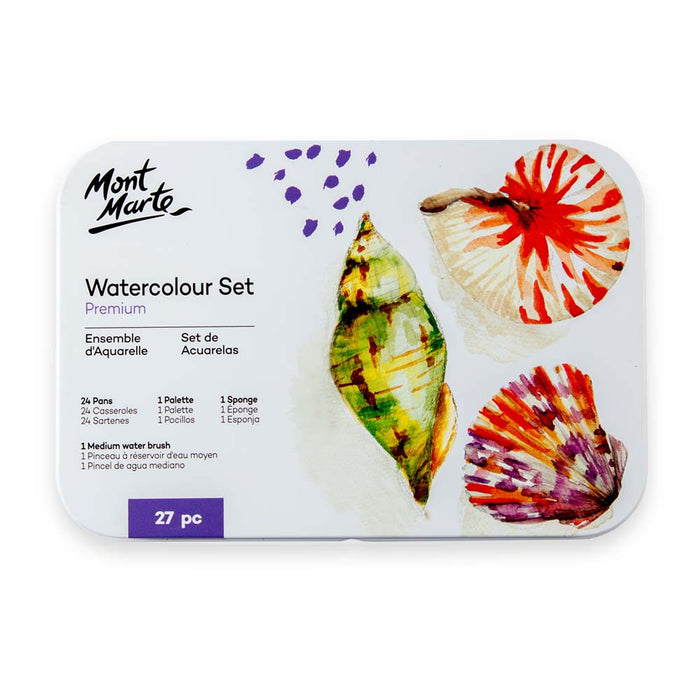 Watercolour Paint Set Premium 27pc