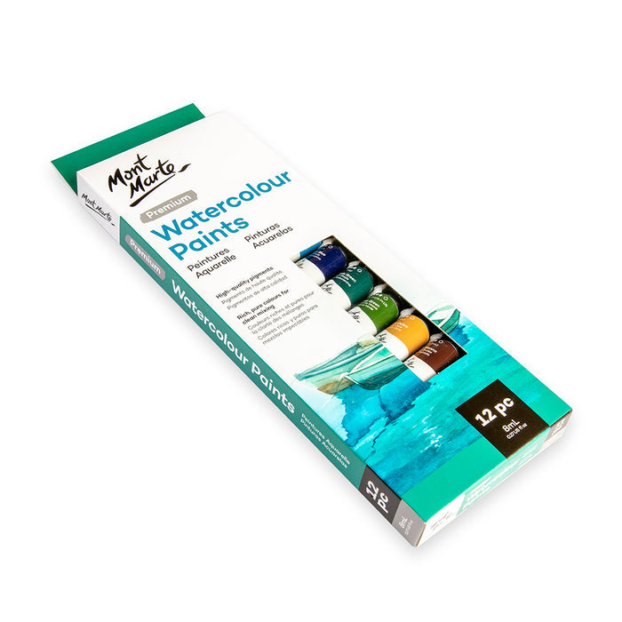 Watercolour Paints Premium 12pc x 8ml