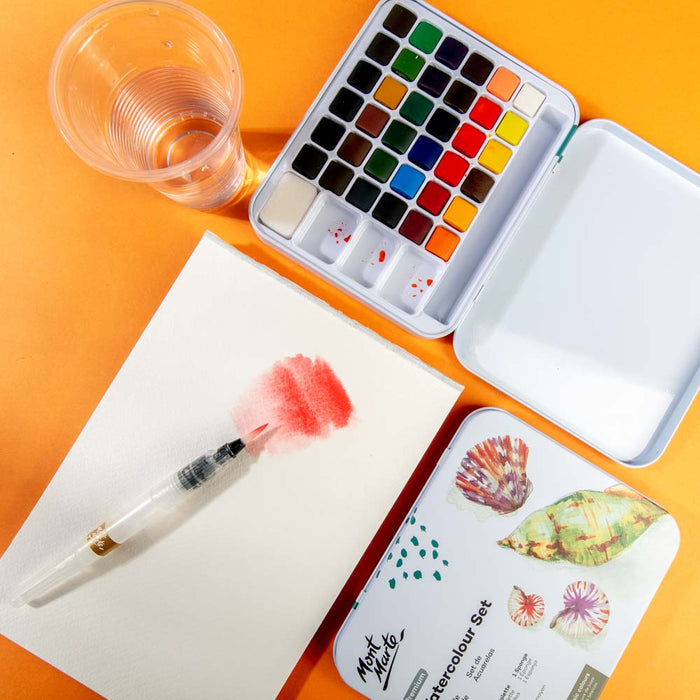 Watercolour Set in Tin 39pc