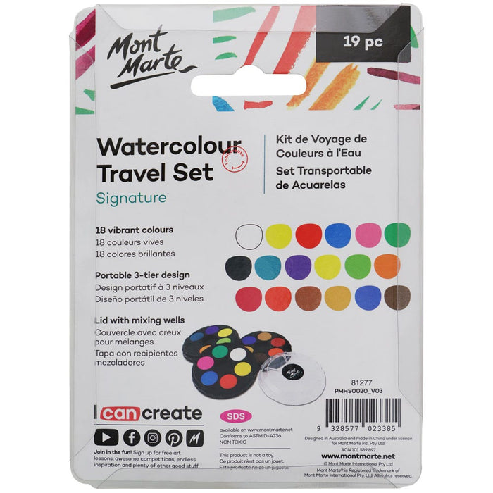 Watercolour Travel Set Signature 19pc