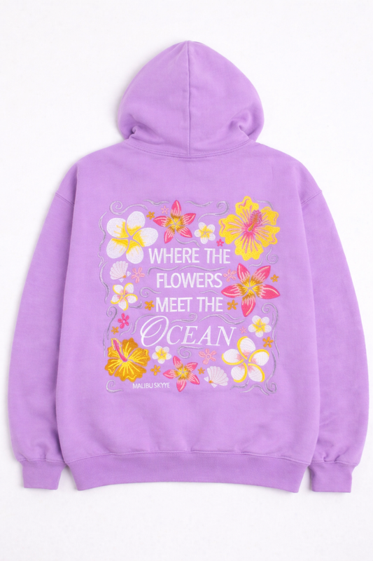 Where the Flowers Meet the Ocean (Violet)