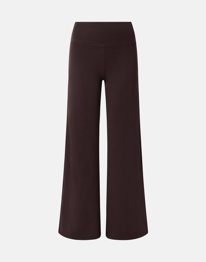 Wide Leg Legging in Mocha Bean