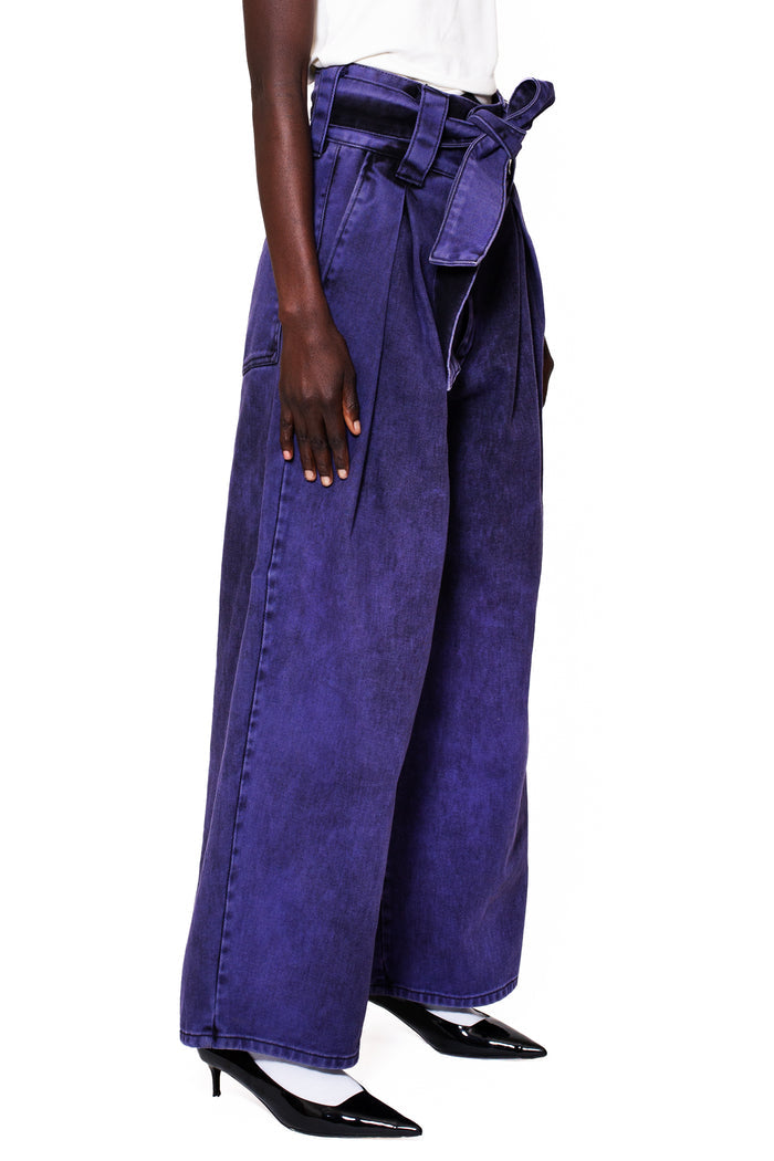WIDE PURPLE JEANS