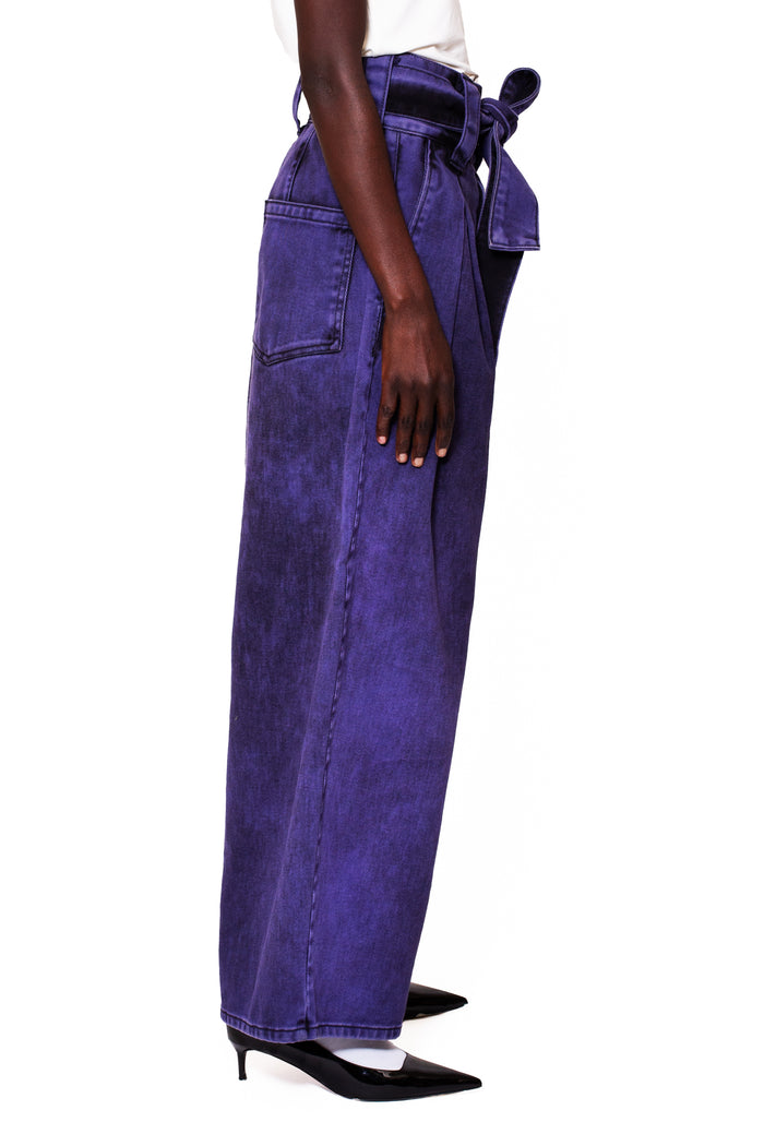 WIDE PURPLE JEANS