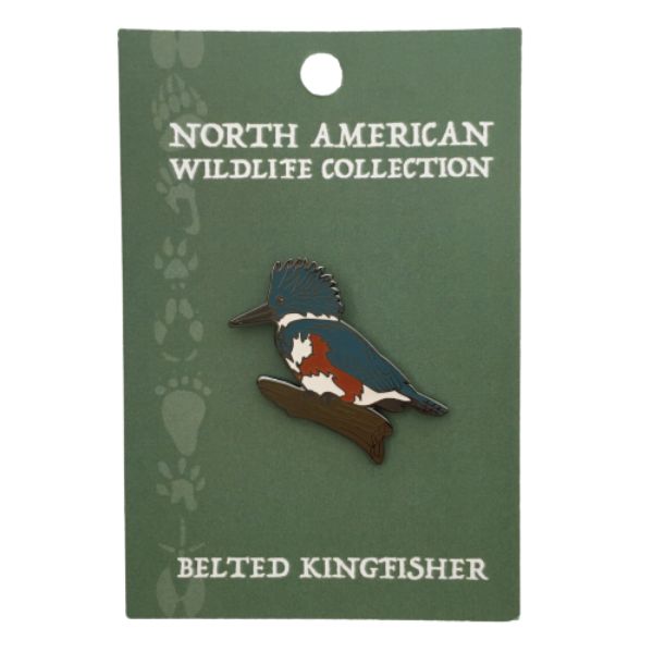 Wildlife Pin - Belted Kingfisher