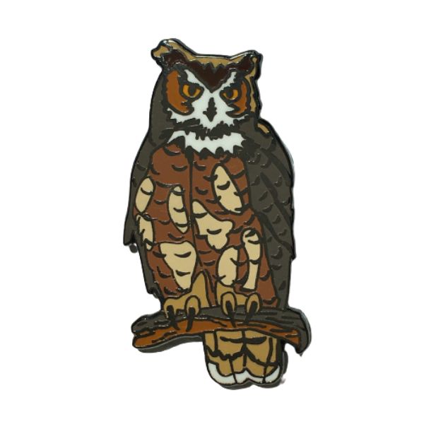 Wildlife Pin - Great Horned Owl