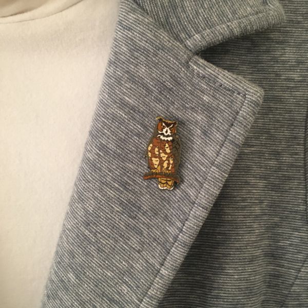 Wildlife Pin - Great Horned Owl