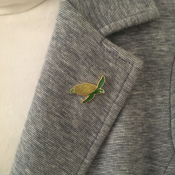 Wildlife Pin - Green Sea Turtle