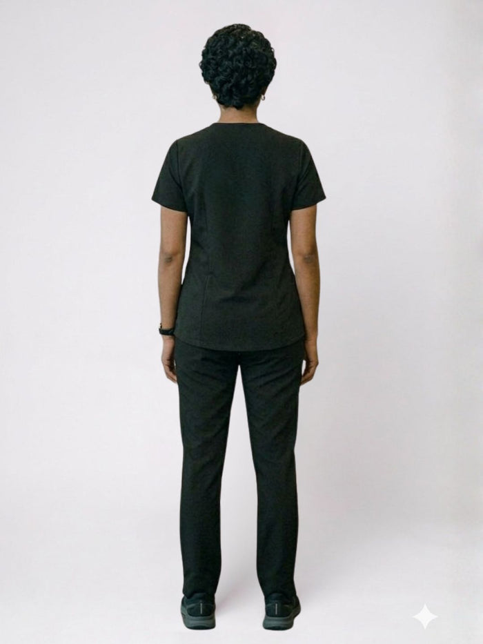 Women Black Scrub Set