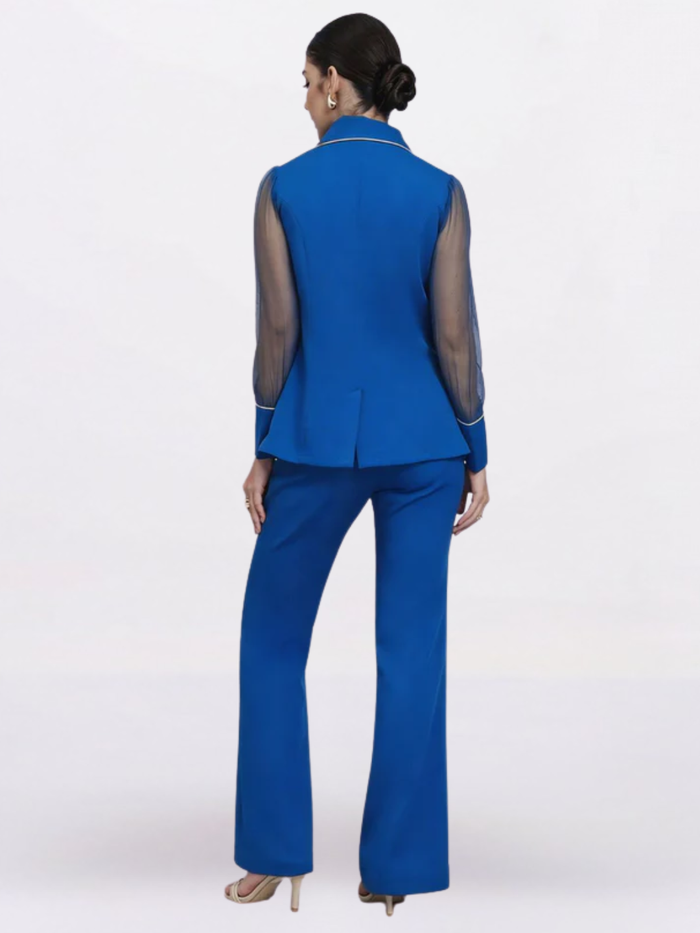 Women Ink Blue Structured Co-ord Set