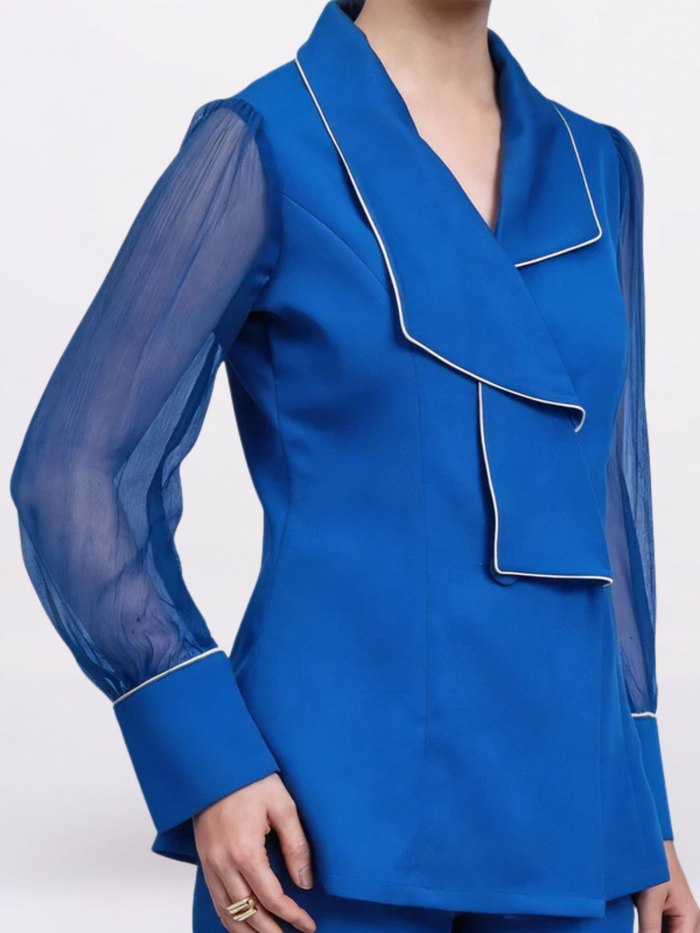 Women Ink Blue Structured Co-ord Set