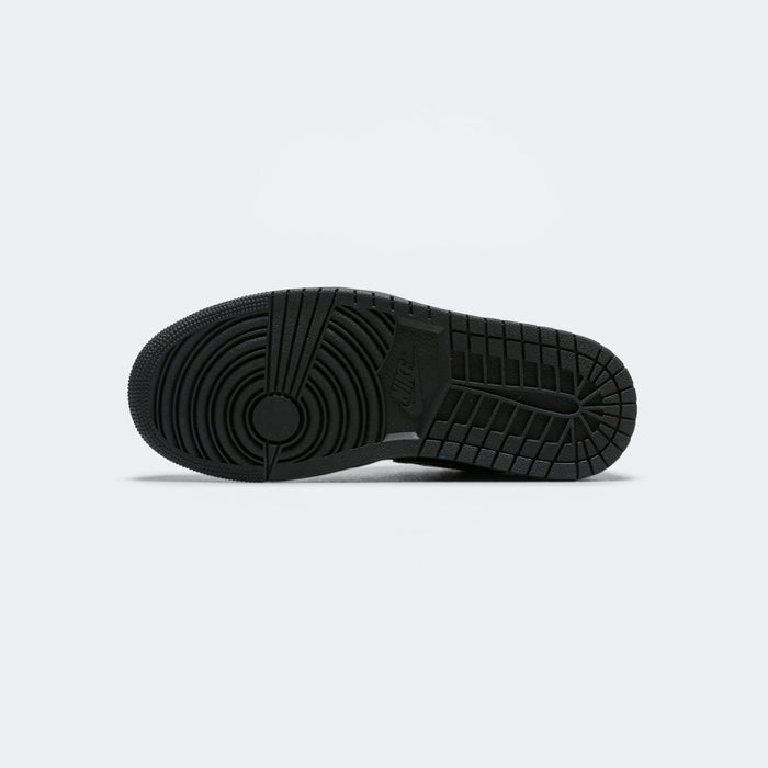 Womens Air Jordan 1 Low SE - Black/White-Metallic Silver