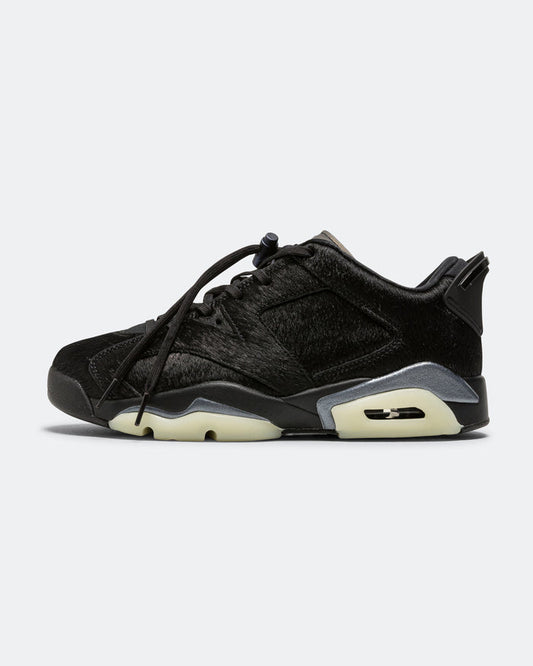 Womens Air Jordan 6 Low - Black/Black
