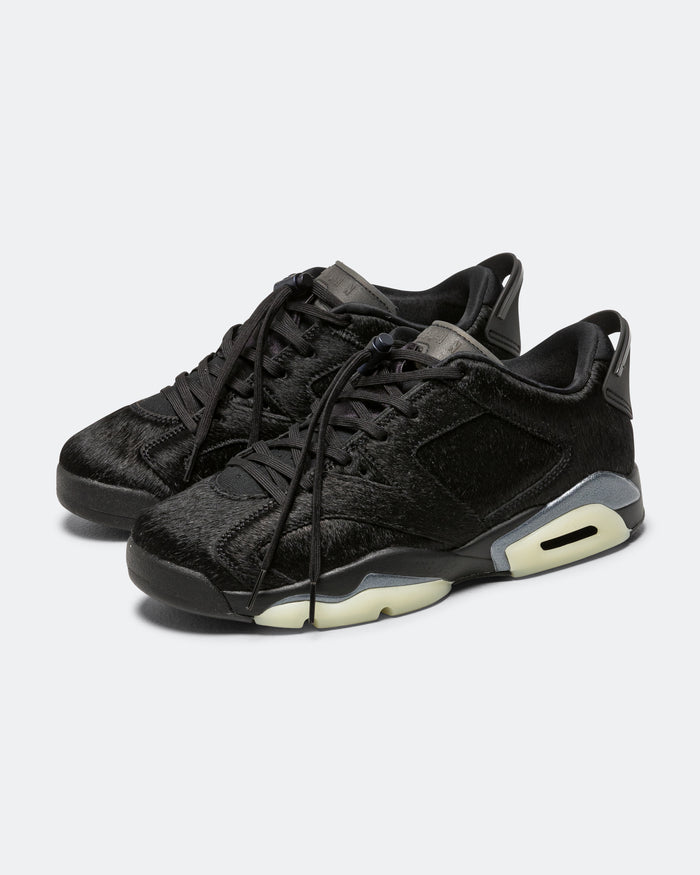 Womens Air Jordan 6 Low - Black/Black