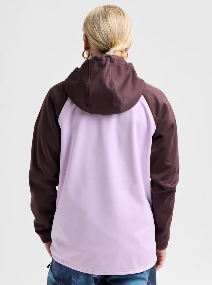 Product image of Women's Burton Crown Weatherproof Pullover Fleece[Variant:Bear Hug Brown / Moondust Purple]