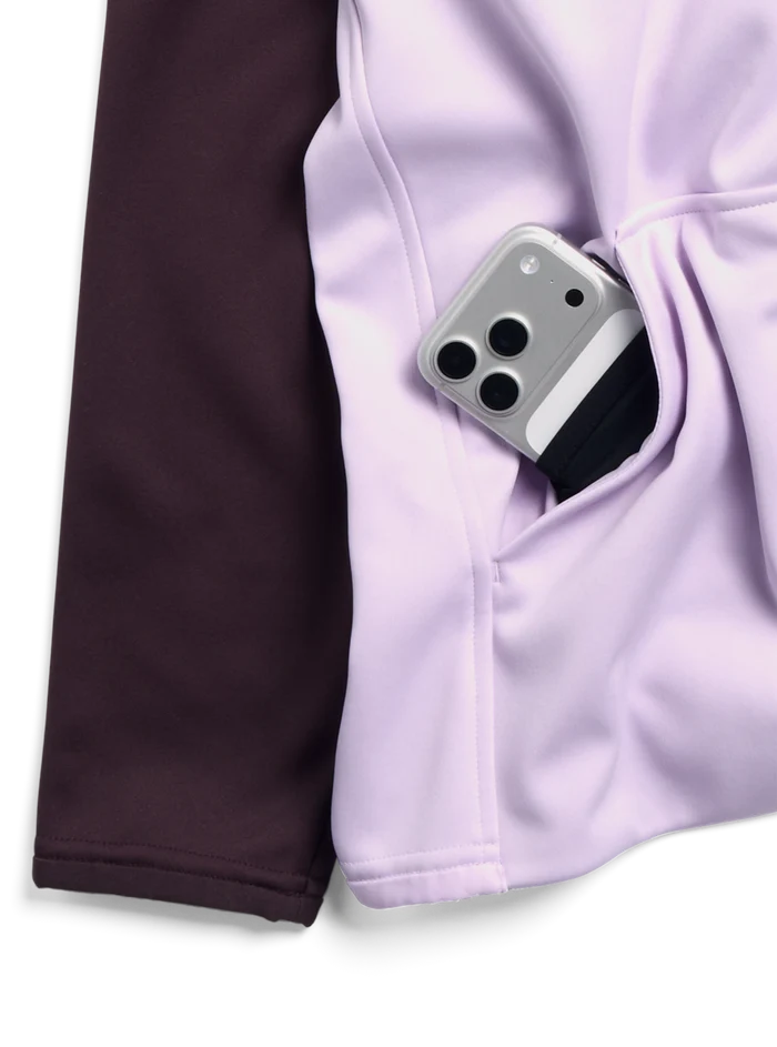 Product image of Women's Burton Crown Weatherproof Pullover Fleece[Variant:Bear Hug Brown / Moondust Purple]