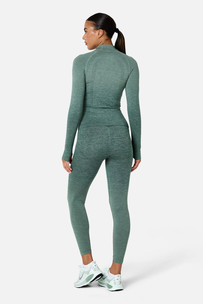 Womens Evocurve Seamless Jacket Set - Aloe Frost