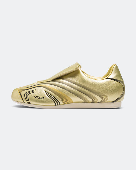 Womens Taekwondo F50 - Gold Metaliic/Core Black-Off White