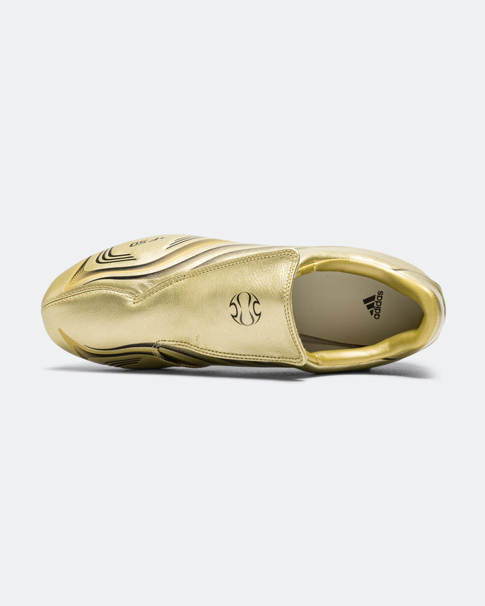 Womens Taekwondo F50 - Gold Metaliic/Core Black-Off White