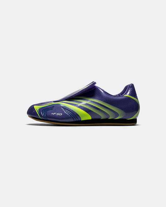 Womens Taekwondo F50 - Purple Rush/Lucid Lemon-Royal Blue