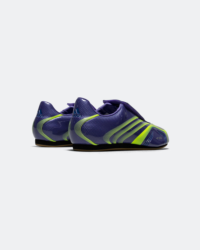 Womens Taekwondo F50 - Purple Rush/Lucid Lemon-Royal Blue
