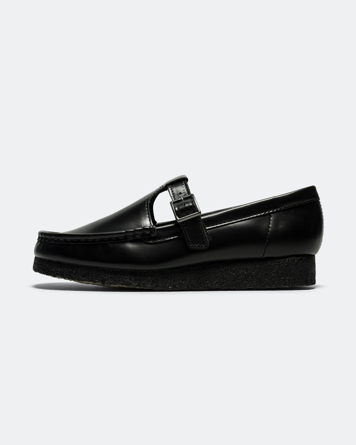 Womens Wallabee T Bar - Black Leather