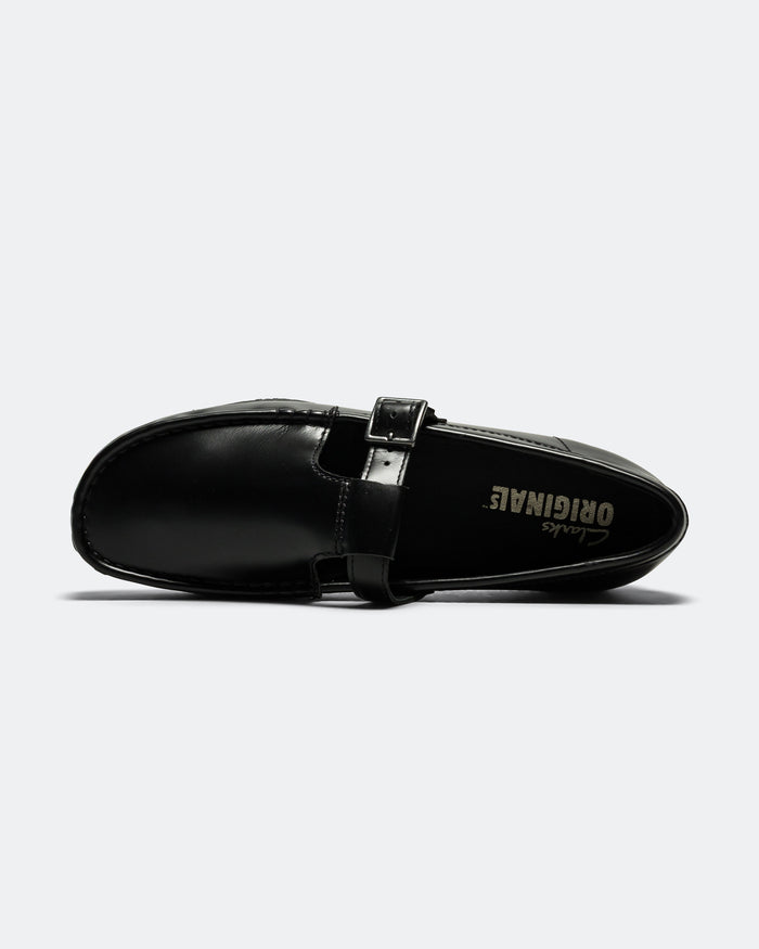 Womens Wallabee T Bar - Black Leather