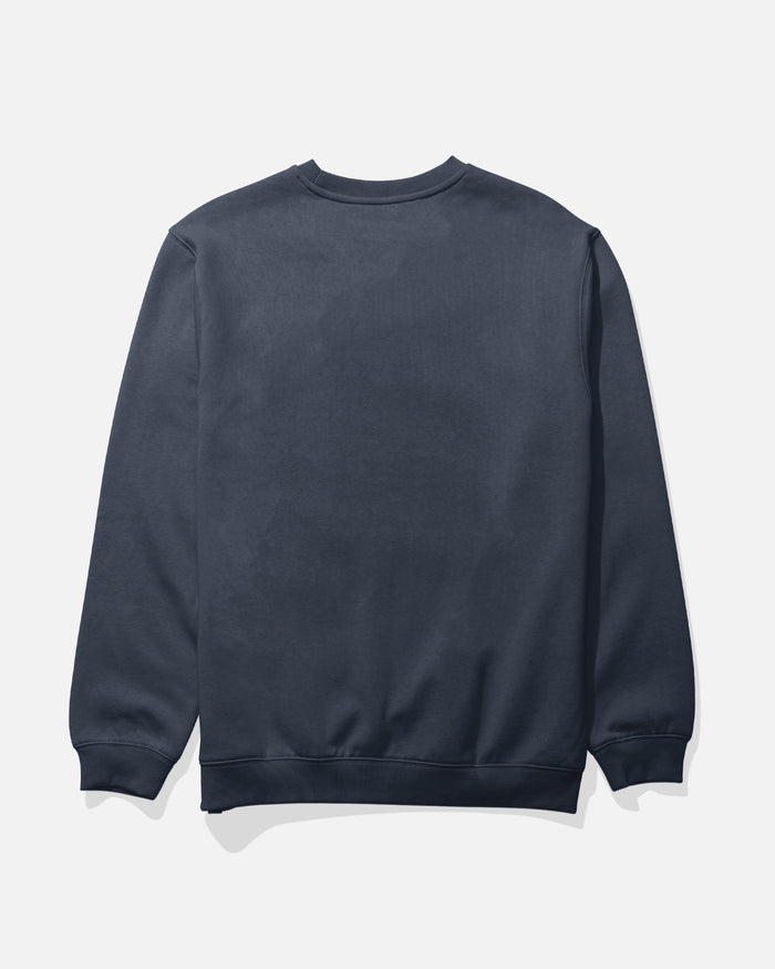 Worn In Crew Fleece - Navy