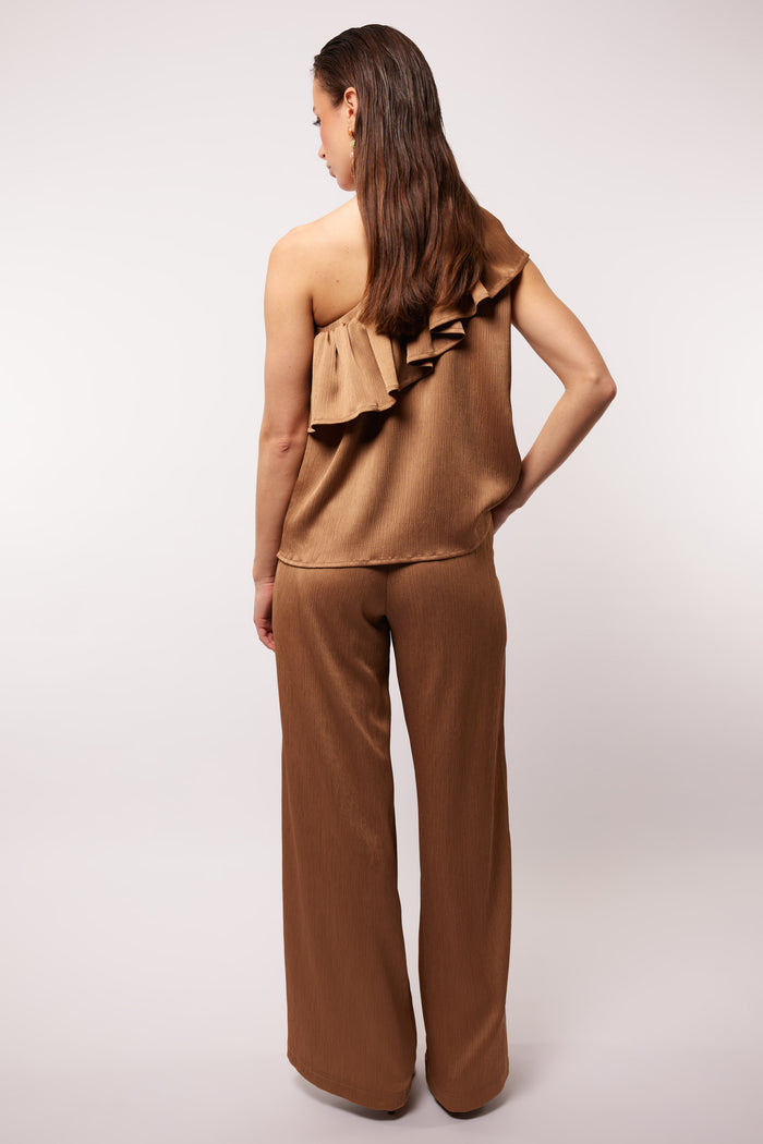 Zoelle Wide Leg Pants (Bronze)